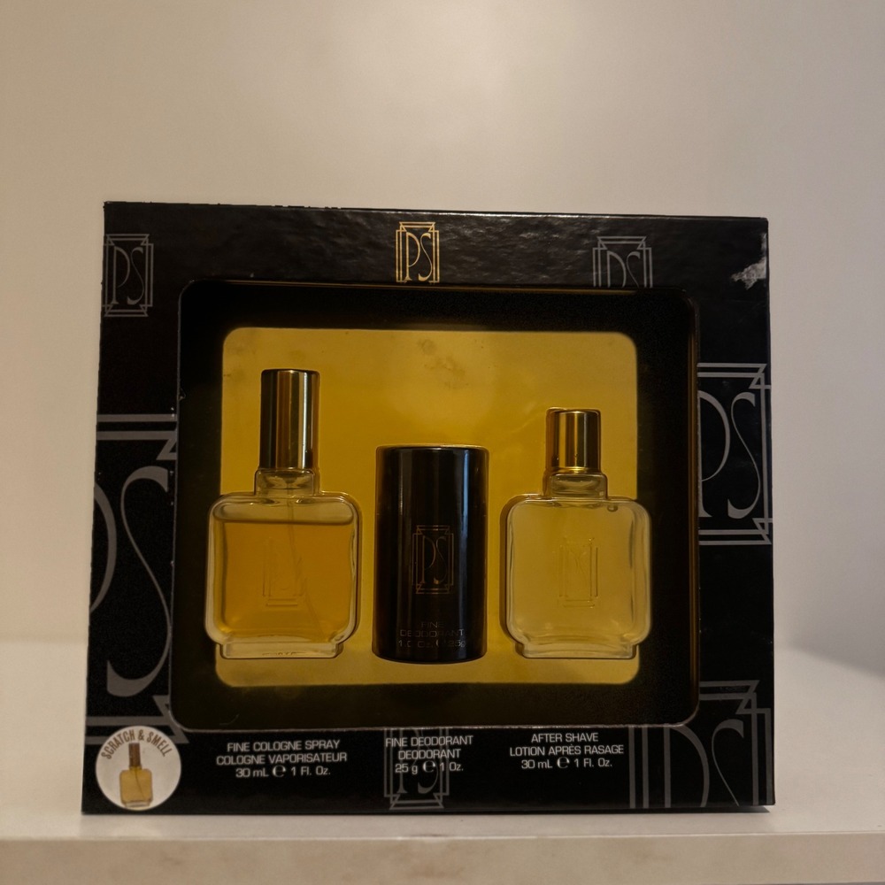 Vintage Paul Sebastian PS Men's 3-Piece Cologne After Shave Deodorant Gift Set